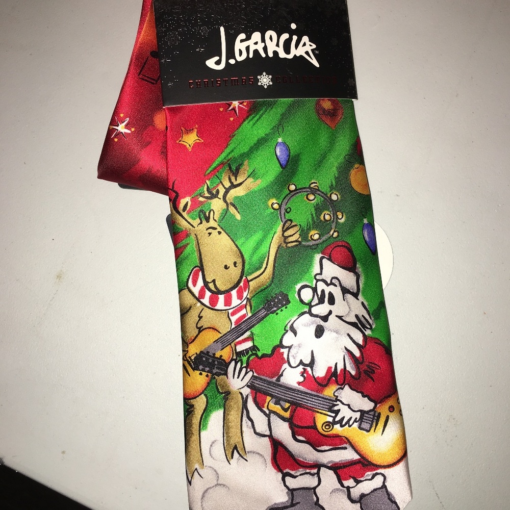 Jerry Garcia Christmas silk tie Merry Christmas Collection #60 …  Box 1